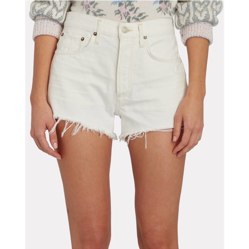 nwot AGOLDE Parker short Platinum off wht 27